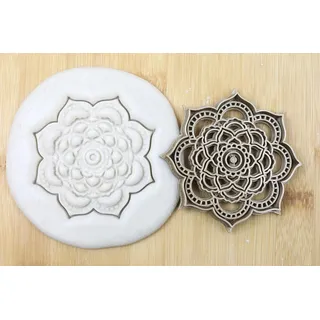 Mandala cookie cutter Fondant Keksstempel/Ausstechform keksausstecher PLA ca.8cm