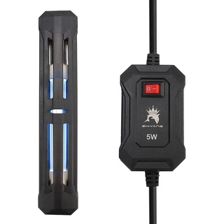 Aquarium UV Licht, Aquarium Sterilisator Sauber Licht, Wasserdichtes UV-Tauchsterilisator für Aquarien mit Algenbekämpfung und Desinfektion, EU Stecker