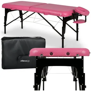 Habys Massageliege Estetic Blush 2 Zonen Kosmetikliege Massageliege Holz Klappbar (1-St) rosa