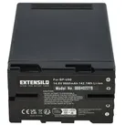 EXTENSILO Akku kompatibel mit Sony PXW-FS5, PXW-FS5K, PXW-FS7, PXW-FS7M2, PMW-F3, PMW-F3K, PMW-F3L Kamera (9600 mAh, 14,8 V, Li-Ion)