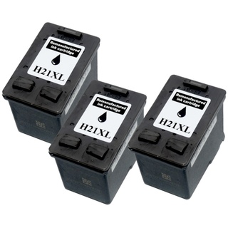 3x REMAN DRUCKER PATRONE für HP 21 XL DESKJET F370 F375 F380 F2180 F2224 F228...
