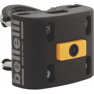 BELLELLI Unisex-Adult Attacco B-Fix per Seggiolini Anteriori e Posteriori Diametro:, Nero, BLAU - Schwarz
