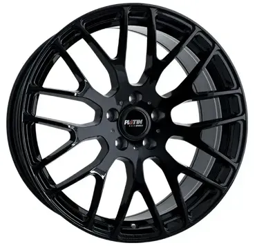Platin P70 Black Glossy 8x18 ET 45 5/108 Alufelge Schwarz