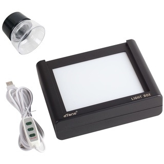 eTone LED Film Diabetrachter Film-Betrachter Light Box mit 10-fache Lupe