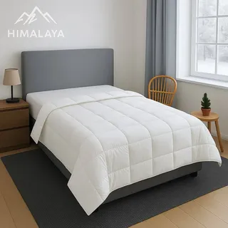 Traumschlaf Daunendecke Himalaya warm, Füllung: 100% Daunen 155x220 cm - Weiß