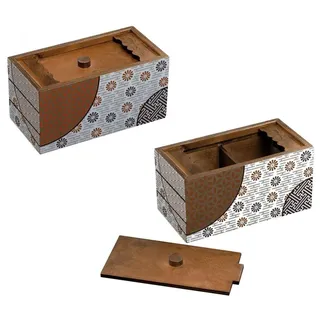 Philos 5529 - Secret Box Spring, Truhe mit Geheimfach, Trickspiel, Denkspiel, Schwierigkeitsgrad: schwer, Knobelspiel