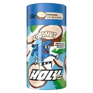 Holy Getränkepulver Hydration Coconut, Iso-Drink, mit Elektrolyten, Vitaminen & zuckerfrei, 15 Stück