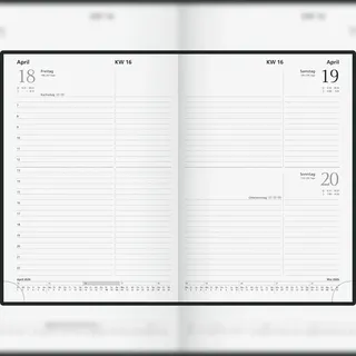 Glocken Buchkalender A5 2026 schwarz