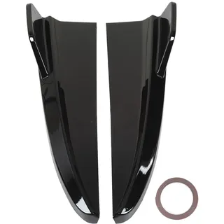 1 Paar Heckstoßstangen-Lippendiffusor Heckseitensplitter Canard-Schutz Ersatz für C-Klasse W205 C43 AMG Line 2015–2021 (glänzend schwarz) (Glänzend schwarz)