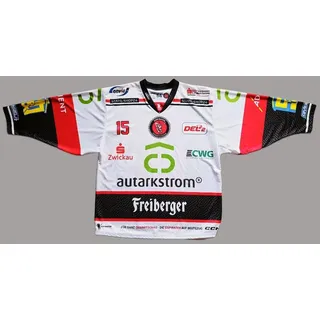 Metzen Trikot Eispiraten Crimmitschau, Gr. 54   >  | weiß - #15 - OLE