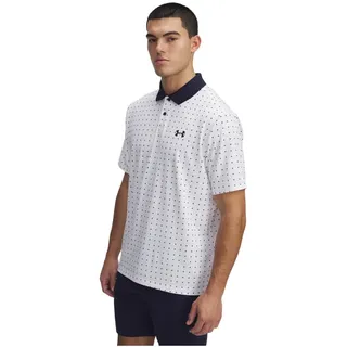 Under Armour Performance 3.0 Printed Golf-Poloshirt Herren 106 - white/midnight navy/midnight navy/midnight navy L