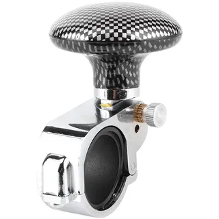 Auto lenkradknopf, Auto lenkradknauf Drehknopf Lenkrad Drehknopf Durchmesser unter 32 mm Universal Auto lenkrad Drehknopf Auxiliary Booster Handle Control(Kohlenstofflöten)