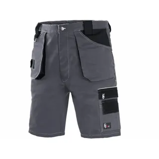 Cxs Herren Arbeitsshorts Professionell - Sehr Stabile Strapazierfähige Shorts Arbeitshose Gartenhose Bundhose Gartenshorts (Schwarz 64) - 64