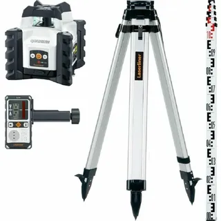 LASERLINER Quadrum Compact 210 S Set Roter 360 Grad Laser, Arbeitsbereich 200m, Stativ