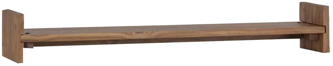 Wandregal 50cm Massivholz Teak