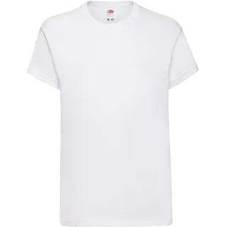 KIDS ORIGINAL T - leichtes Rundhalsausschnitt T-Shirt für Kinder in versch. Farben und Größen, weiß, 128