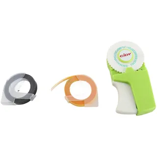 Manuelle 3d-prägeetikettiermaschine, Diy-mini-schreibmaschine Mit 7 Etikettenbandrollen – 9 Mm X 300 Cm, Handbetrieb