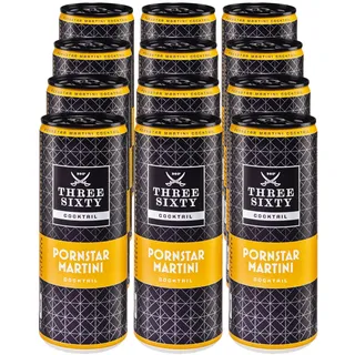 Three Sixty Pornstar Martini 10,0 % vol 0,25 Liter Dose, 12er Pack