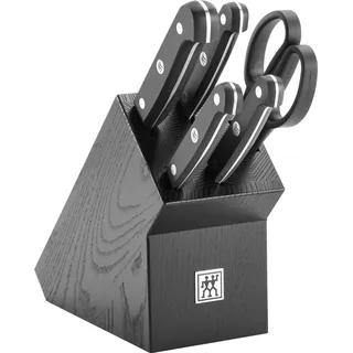 6-tlg, Messerblockset, Schwarz