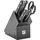6-tlg, Messerblockset, Schwarz