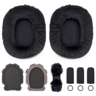 Voarmaks Refresh Kit kompatibel mit Bose A20 A10 Luftfahrt-Headsets mit atmungsaktiven Velours-Ohrpolstern, 3 robusten Mikrofon-Schaumstoff-Bezügen, Kopfband-Kissen