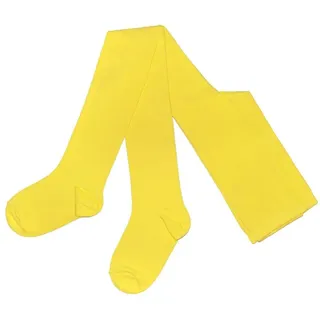 WERI SPEZIALS Strumpfhersteller GmbH Strickstrumpfhose Kinderstrumpfhosen für Mädchen >>Cupcake-Dekorationen<< aus Baumwolle gelb 74