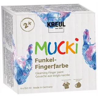 Kreul MUCKI Funkel-Fingerfarbe 4er Set