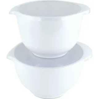 Mepal ROSTI Schüssel 2-er Set MARGRETHE weiss ca 2+3L mit Deckel | RO-244726