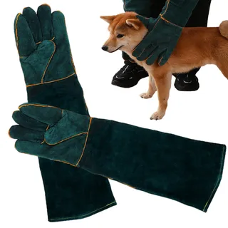 Imtrub Bissfeste Handschuhe für den Umgang mit Tieren, Anti-Biss-Handschuhe für Hunde, Stich- und Kratzfeste, Wasserabweisende Schutzhandschuhe für Katzen, Hunde, Vögel, FAL, Vieh, Schlangen