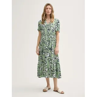 TOM TAILOR Sommerkleid Maxi-Kleid mit Muster Maxi-Kleid mit Muster grün 36