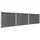 Sichtschutzzaun Element Set 526 x 146 cm schwarz