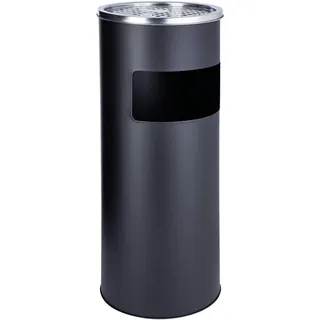 Svita Standaschenbecher Eimer Aschenbecher Mülleimer Ascher 60x25cm schwarz
