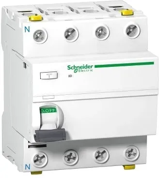 Schneider FI-Schutzschalter Acti 9 iID - RCCB - 4P - 40A - 30mA - Typ A-G - A9Z91440