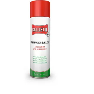 BALLISTOL 21810 Universalöl - Rostschutz, Schmieröl, Pflegemittel und Reinigungsmittel - 400 ml Spray