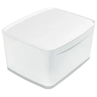 Aufbewahrungsbox 18,0 l perlweiß/grau 38,5 x 31,8 x 19,8 cm