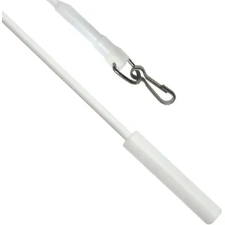 GARDINIA Schleuderstab Metall Weiß 100 cm 2-er Pack