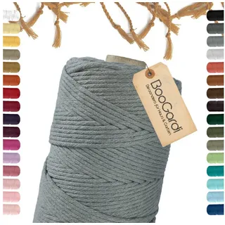BooGardi Makramee Garn Grau 3 mm 200 m 2 St.
