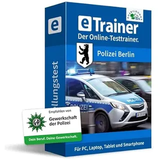 Einstellungstest Polizei Berlin Prüfungspaket | Online-Trainer mit Logik-Buch | Aufgaben mit Antworten und Lösungswegen | Auswahlverfahren erfolgreich bestehen | Deutsch, Wissen, Mathe, Logik ...