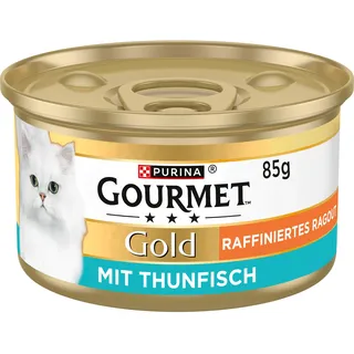 Purina Gourmet Gold Raffiniertes Ragout mit Thunfisch, 12er Pack (12 x 85g)