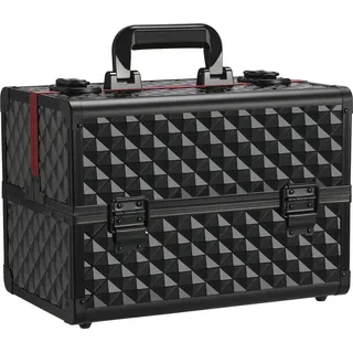 Yaheetech Schminkkoffer Alu Werkzeugkoffer Nagel Koffer Beauty Case 34,7 x 22,2 x 25 cm