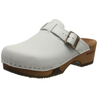 Woody Damen Manu Holzschuh, Weiss, 35 EU