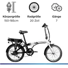 Zündapp Z120 20 Zoll E Bike Elektro Bike Pedelec Faltrad E Klapprad E Fahrräder leichte Ebikes 20" Urban E Bikes Stadtrad