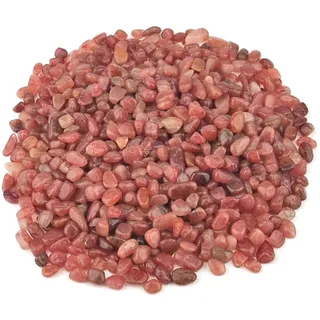Erdbeerquarz Trommelsteine Ø ca. 8 – 12 mm Edelsteine Heilsteine Wassersteine Glückssteine - Schätze der Natur (Packung Nr. 1 mit 100 g)