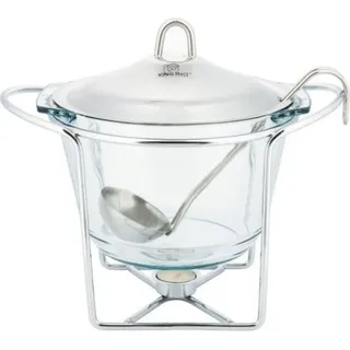 Kinghoff hitzebeständige Heizvase 4,1l 8389 - Silber/Transparent
