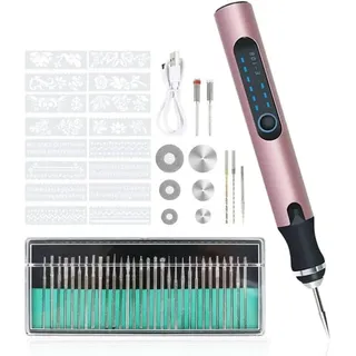 Goldfarbener elektrischer Gravierstift, Gravurwerkzeuge, Mini-Gravierwerkzeug, elektrische Gravurstifte für DIY-Holz, Figuren, Schmuck