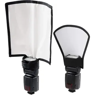 SEABABOO 2PCS Blitz Diffusor Reflektor Flash Softbox Blitz Diffusor Reflektor Speedlite Tragbare Softbox Speedlite Blitz Diffusor Flash Universeller tragbarer Blitzdiffusor für die Fotografie