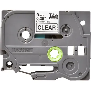 Brother TZe-121 laminiert schwarz auf transparent 0,9cm x 8m