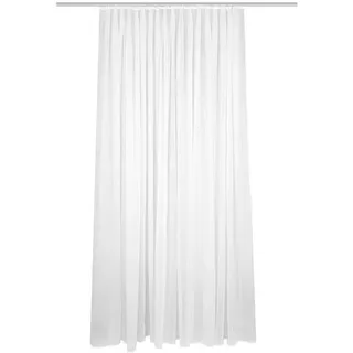Fertigstore Alev, Weiß, Textil, Uni, 600x175 cm, Wohntextilien, Gardinen & Vorhänge, Fertiggardinen, Fertigstores