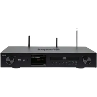 Imperial DABMAN i550 CD HiFi-Verstärker Internetradio (DAB+/DAB/UKW/WLAN, Bluetooth, Streaming Dienste, CD-Player, Stereo Endstufe, AV Receiver), Schwarz