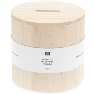 Rico Design Spardose rund Ø 10 cm x 10 cm